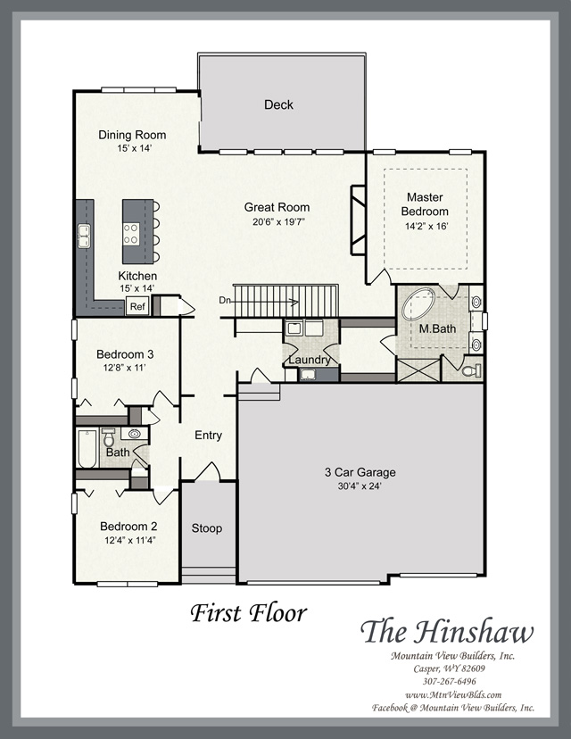 The Hinshaw by Mountain View Builders of Casper Wyoming